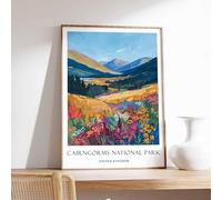 3 Cairngorms Poster Scotland Poster Scottish Highlands Poster Nature Poster Travel Art Cairngor A4 Poster on Canvas - Ispiratrice Motivazionale Arte da parete Vita quotidiana Citazione incoraggiante