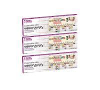 3 calendari degli Anniversari in legno 40 x 12 cm