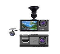 3-Camera Dash Cam Videoregistratore per specchietto retrovisore Automobile con grandangolo Interconnessione WiFi Multilingua Guida automatica
