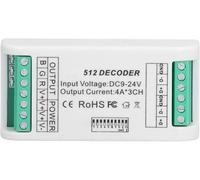 3 Canali LED ontroller, RGB DMX512 Controller, RGB Bar con Vol Control 9 24V, IP44 S Wall Wa Pratico e intelligente