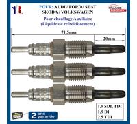 3 Candela Riscaldatore Liquido Raffreddamento Riscaldamento Aux Supplementare