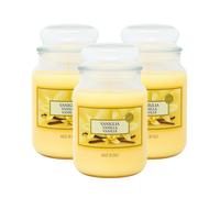 3 CANDELE PROFUMATE GIARA STILE YANKEE CANDLE 510gr IN VETRO - VANIGLIA