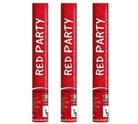 3 Cannone Tubo Sparacoriandoli ROSSO 40CM