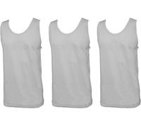 Coveri 3 Smanicato Uomo Spalla Larga Scollo a V Cotone bielastico Enrico Art. ET1003 (Bianco, 7/XXL)