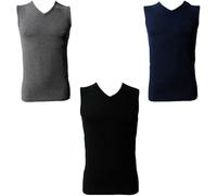 3 Canotte armata di mare SCOLLO A V cotone elasticizzato GT1092