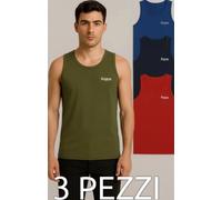 3 CANOTTE CANOTTIERE KAPPA K1325 COLORATO 100% COTONE SPALLA LARGA VOGATORE