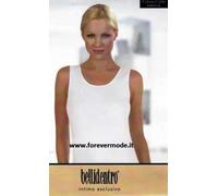 3 Canottiere donna Bellidentro in cotone caldo con profili in raso art 5419