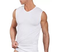 3 canottiere scollo a V da uomo smanicati vogatore Navigare cotone elasticizzato