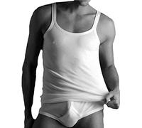 3 canottiere spallina intima uomo ,puro cotone marca fragi (Bianco, 7°(2extralarge))