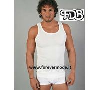 3 Canottiere uomo FDB a spalla larga, cotone sulla pelle e lana fuori art 037 SL