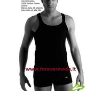 FRAGI Canotta Uomo in Puro Cotone, Canottiera Intima con Spallina in Tessuto Elastico Senza Cuciture Seamless, Made in Italy (Bianco, M)