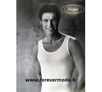 3 Canottiere uomo Gicipi a spalla larga in morbido cotone pettinato - Georges SL