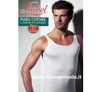 3 Canottiere uomo Liabel a spalla stretta in fresco filo di scozia - 3050-283 SS