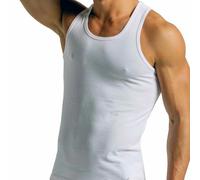 3 Canottiere uomo Navigare spalla larga in cotone elasticizzato + logo art 572S