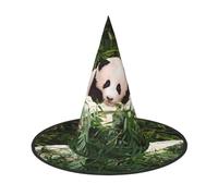 3 cappelli di Halloween - Simpatico cappello da strega con stampa di panda, accessorio per giochi di ruolo, cappello magico per donne e uomini