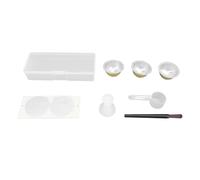 3 Capsule Caffè Ricaricabili, Set Riutilizzabile con Tamper, Cucchiaio, Spazzola, 25 Fogli Lattine Alluminio, Custodia Porta Capsule - Risparmio e Sostenibilità, Facile Pulizia,