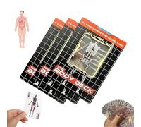 3 carte da gioco per il corpo umano, le carte da gioco del mazzo del corpo, carta da gioco trasparente in plastica impermeabile, 2025 nuovo il poker per giochi di magia, regalo educativo per