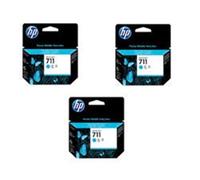 3 Cartucce originali HP 711 Ciano