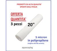 3 cartuccia Sedimenti 20" 5 mcn ricambio osmosi inversa depuratore acqua