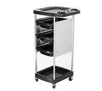 3 cassetti monocromatici salone parrucchiere bellezza su ruoteBeauty Rolling Trolley CartMobile Storage Organizer CartRack Servire Island Utility Spa ToolStaffa in acciaio inox