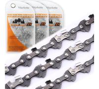 3 catene di ricambio per motosega da 0,3 per 15 cm di lunghezza di taglio, 31TG, 1,1 mm, compatibili con motosega a batteria Scheppach BC-PS150-X 20V / BC-BGS150SR-X. Attenzione: le catene sono adatte