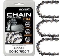 3 catene per motosega 20 cm 1,1 mm 3/8" 33TG per Einhell GC-EC 7520 T