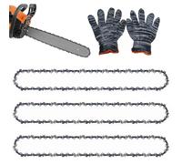 3 catene per motosega, 3/8", LP 1,3 mm, 40 cm, lunghezza di taglio 56 TG, catena per motosega, catena per diverse motosega, compatibile con Dolmar, Husqvarna, Stihl, Einhell, Makita DUC353Z, ecc