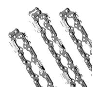 3 Catene per Motosega 3/8" LP per Motosega da 45 Maglie di Trasmissione 1.1mm Adatte a Barre da 30 cm Confezione da 3 Catene Compatibili con Titan, Gardenline, Black & Decker ed Altre Marche