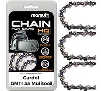 3 catene per motosega, 35 cm, 1,3 mm, 50 TG, per Gardol GMTI 33 Mulitool