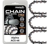 3 catene per motosega, 40 cm, 1,5 mm, 66 TG, per Alpina ACS 46