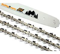 3 catene per motosega + lama semiscalpello 45 cm 3/8 66 TG 1,6 mm per Stihl 044, 046, 064