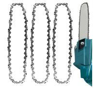 3 catene per motosega da 25 cm, 3/8 "LP 40, maglie di trasmissione da 1,1 mm, a batteria a basso ritorno, per spada da 10 pollici, catena di ricambio compatibile con Makita DUC254Z, Einhell-GE-LC