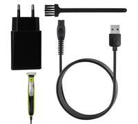 3 cavi da 5 V caricabatterie per Philips Oneblade caricabatterie per One Blade per Philipp QP2734 QP2724 QP2834 QP2824 QP4631 QP2720 QP4530etc. (1 set caricatore rasoio per Philips Oneblade+1 spazzola