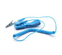 3. Cavo di messa a terra a spirale a doppia clip per dispositivi sensibili Accessori antistatici per cavi metallici in poliuretano rivestito elettrostatico