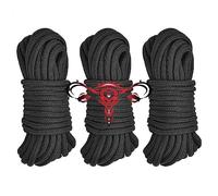3 Cinturini Multifunzionali In Cotone Nero, Cinturini Per Allenamento Yoga Indoor, Strumenti Ausiliari Per Lo Sport - Q-IT