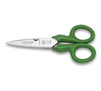 3 Claveles 156 Electrician's Scissors Steel, Green