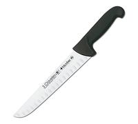 3 CLAVELES CUCHILLO CARNICERO ALVEOLADO Proflex Negro 24 cm - 9,5" FH 3C