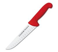 3 CLAVELES CUCHILLO CARNICERO ALVEOLADO Proflex Rojo 20 cm - 8" FH 3C