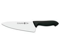 3 CLAVELES CUCHILLO COCINERO Proflex Negro 20 cm-8" D 3C 08283, Alloy Steel, 20 cm