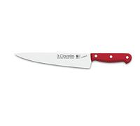 3 CLAVELES CUCHILLO COCINERO UNIBLOCK Rojo 25 cm - 10" D 3C