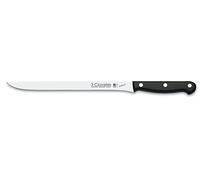 3 Claveles CUCHILLO JAMONERO UNIBLOCK 24 cm-9,5" D 3C 01130, Negro