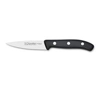 3 CLAVELES CUCHILLO VERDURAS DOMVS 9 cm-3.5" E 3C 00950, Acero Inoxidable, Mango Polipropileno Negro