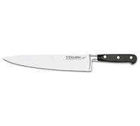 3 CLAVELES Fucina-Coltello da Cucina forgiato, 25 cm, Nero (1564)