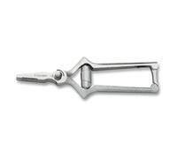 3 CLAVELES Masticador Recto Inox 7" E 3C 00432, Acciaio, Gris, 18 cm