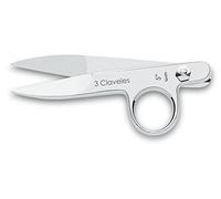 3 CLAVELES TIJERA TEJEDORA NIQUEL 5" B 3C 00072, Acciaio al Carbonio, Gris, 18.579999999999998x5.38x1.08 cm