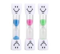 3 Clessidra bambini, Clessidra giochi bambini, clessidre Timer, Set Sabbia Colorata, per la cura dei denti, la cucina, l'ufficio e il gioco dei bambini, timer a clessidre