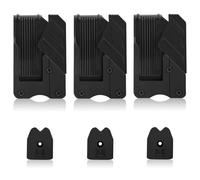 3 clip per attrezzi da cintura, universale per metro a nastro per cintura, Quick Lock, supporto per cintura per attrezzi (nero)