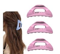 3 clip per capelli da donna, comode clip per capelli, in acrilico French Cloud Hair Clip, adatte per capelli spessi, sottili, ricci, tutti i tipi di capelli, morbidi, flessibili e non scivolano