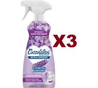 3 COCCOLATEVI VETRI E SUPERFICI SPRAY GLICINE DEL GIAPPONE ASCIUGA RAPIDO 625ML