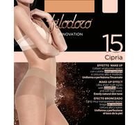 3 Collant da donna Filodoro Cipria 15 den velatissimi con culotte senza cuciture